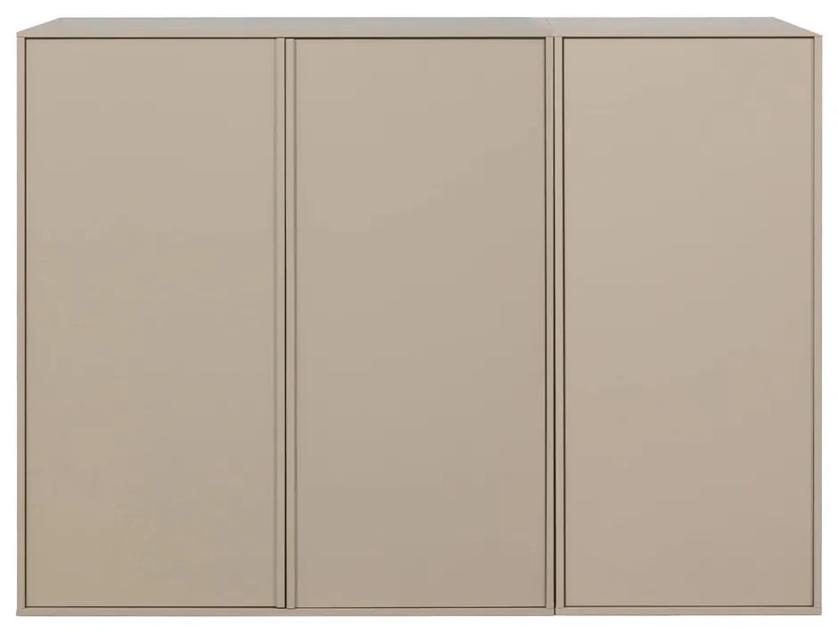 Kremowa szafa modułowa z litego drewna sosnowego 150x110 cm Daily – vtwonen