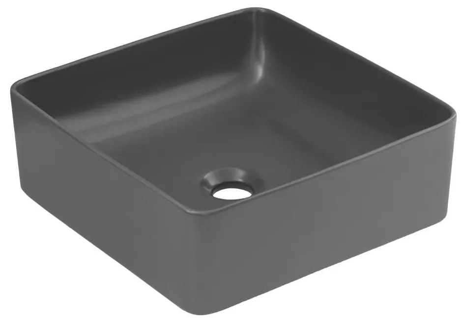 COMAD UM-6276 SLIM 40 GREY DP - Umywalka SLIM 37x37 cm matowa szara