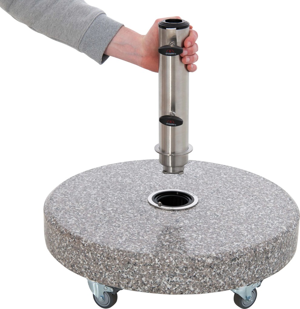 Doppler Ekspert 70kg CLICK-IT - mobilny granitowy stojak na parasol