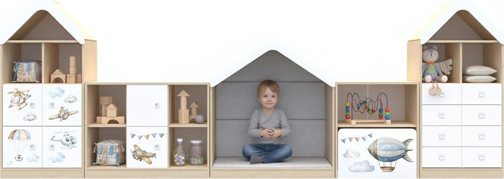 Zestaw mebli do przedszkoli, żłobków i klubów dziecięcych Blox Air 11
