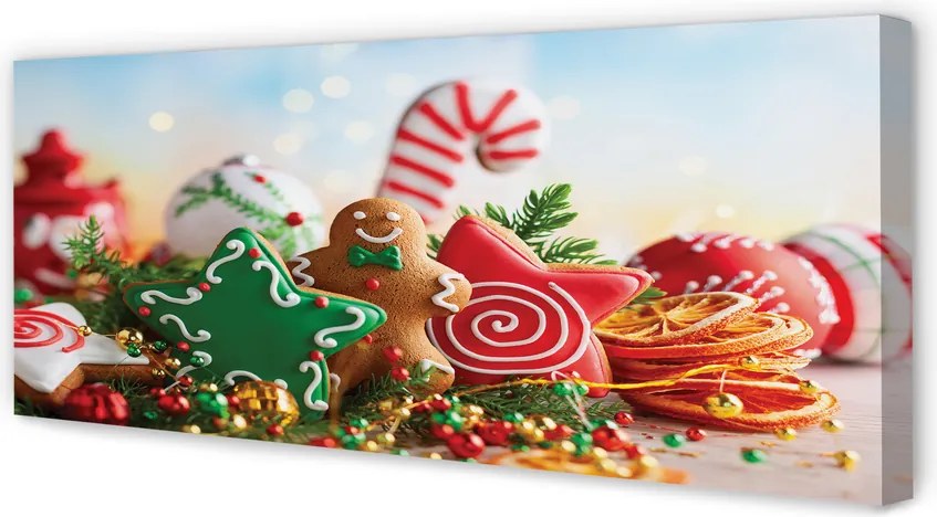 Obraz na płótnie Pierniki i Bombki
