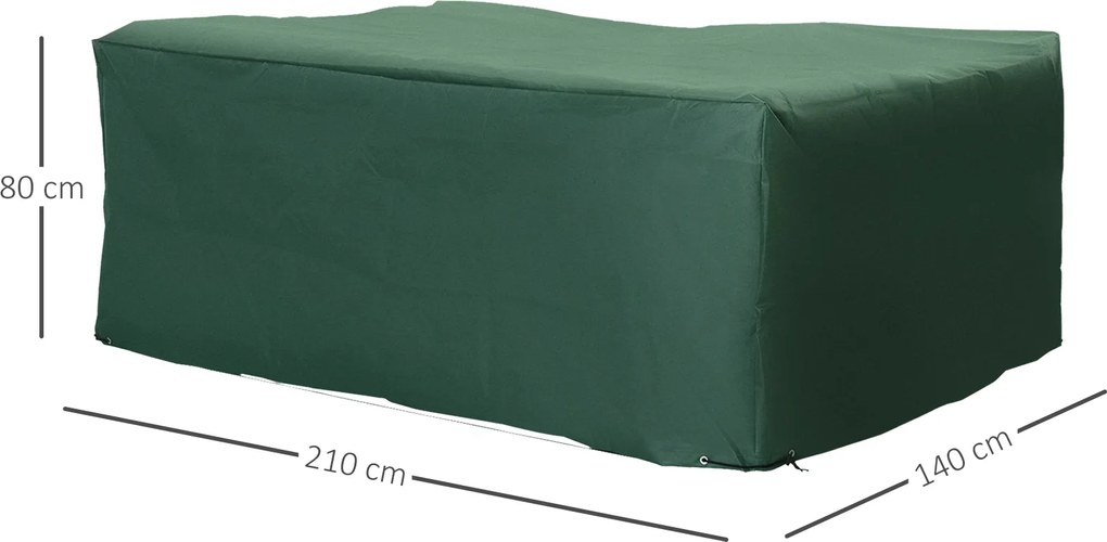 Outsunny pokrowiec ochronny plandeka na meble ogrodowe 600D-Oxford 210 x 140 x 80 cm
