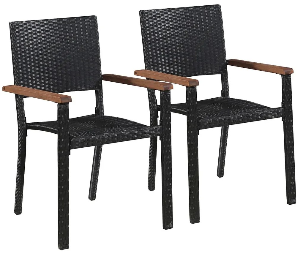 Zestaw polirattanowych krzeseł ogrodowych T4-K92