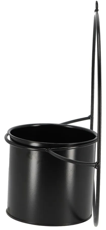 Czarny regulowany kwietnik z doniczką Esschert Design Planter
