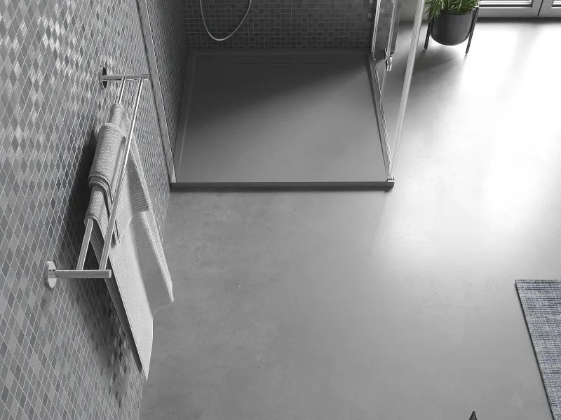 Mexen Amon brodzik kwadratowy SMC 90 x 90 cm, szary - 4F619090