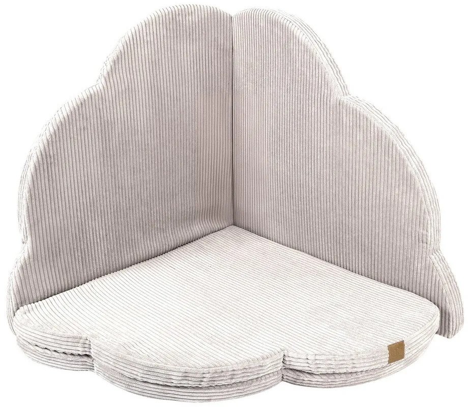 Mata do zabawy dla dzieci w kolorze kości słoniowej 160x160 cm – Meowbaby