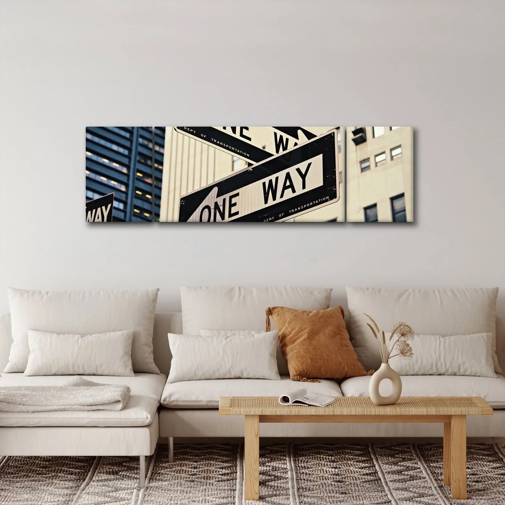 Obraz - New York ONE WAY (170x50 cm)