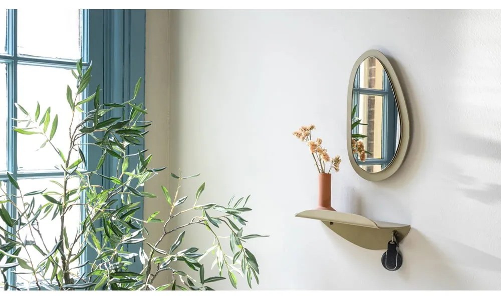 Beżowa metalowa półka 34 cm Pipa – Spinder Design
