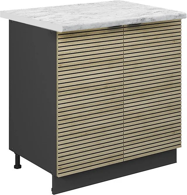 Szafka pod zlew panel dębowy 80x60x82 fame-line