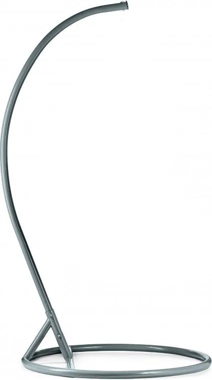 Szary wiszący fotel KOLUMBIA ze stojakiem