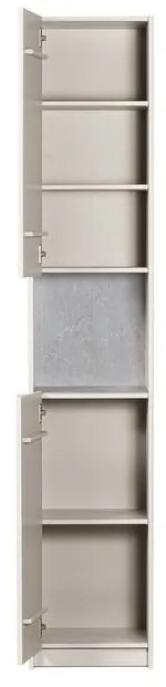 Kremowa szafka modułowa z litego drewna sosnowego 40x210 cm Basu – WOOOD