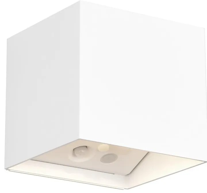 Lampa zewnętrzna ścienna LED z czujnikiem ruchu na USB (wysokość 10 cm) Genie – Trio