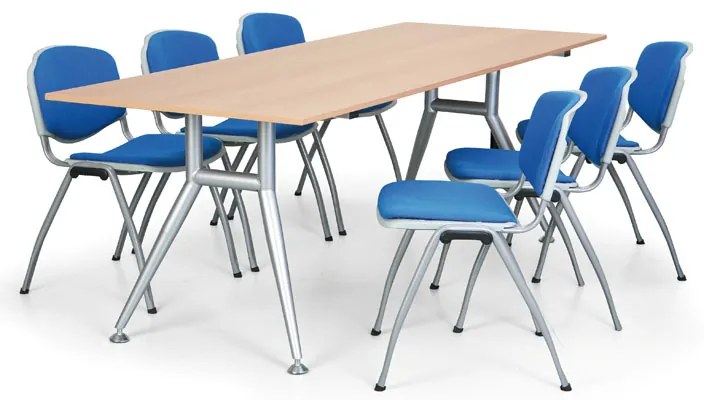 Stół konferencyjny WIDE, 2000 x 800 mm, orzech