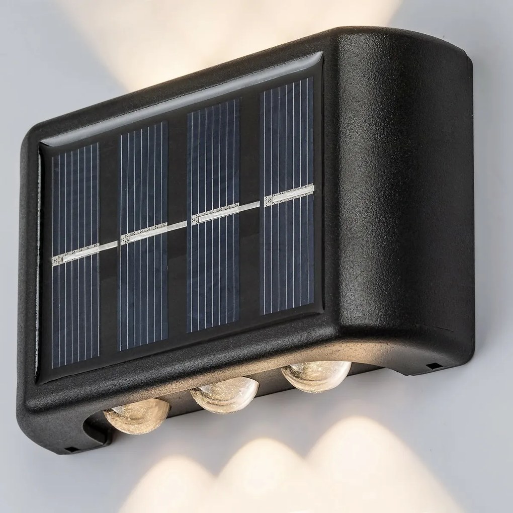 Rabalux 77024 zewnętrzna lampa solarna Kangton, czarny