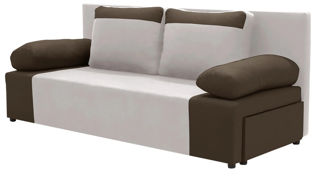 Kanapa sofa 3 os z funkcją spania SONI Beżowy/Brązowy