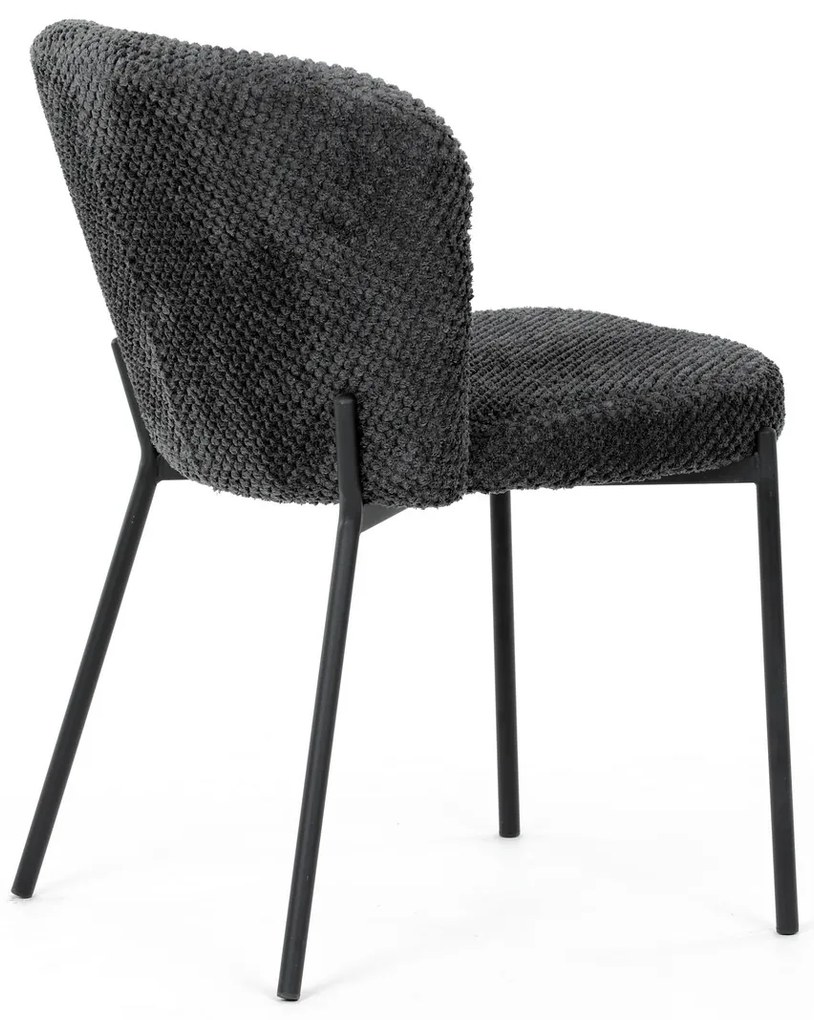 Zestaw krzeseł do jadalni Bouclé CT-W1077 GREY2, 4szt.