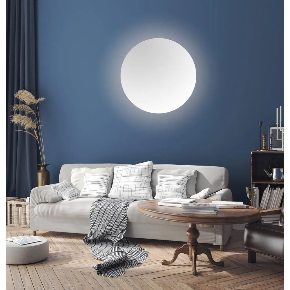 Lustro ścienne z oświetleniem ø 60 cm Luna – Mirrors and More