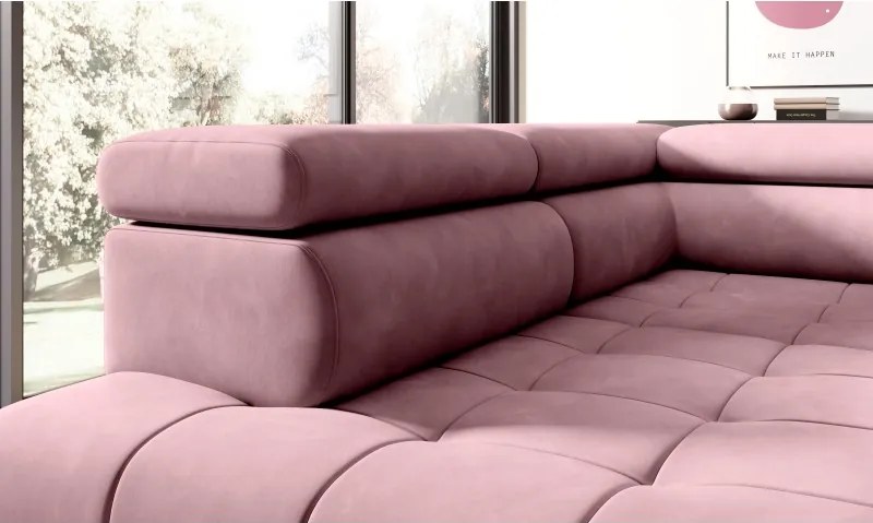 Narożnik CHIVAS L Lewostronny z Elektryczną regulacją siedziska wolnostojący tkanina Element 24 WERSAL