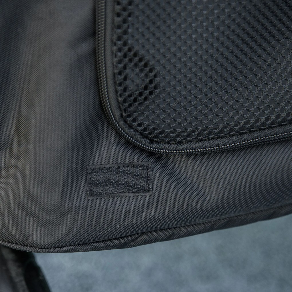 Outsunny Wózek dla Psa z Poduszką 3 Kieszenie Składany do 20kg Czarny | Aosom PL