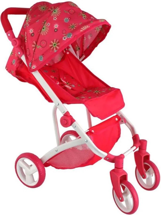 Sportowy wózek dla lalek, czerwony