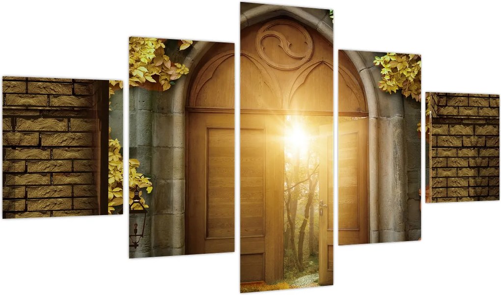 Obraz - Brama w lesie (125x70 cm)