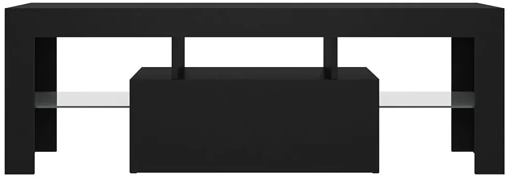 Czarna nowoczesna szafka RTV z LED - Artbo