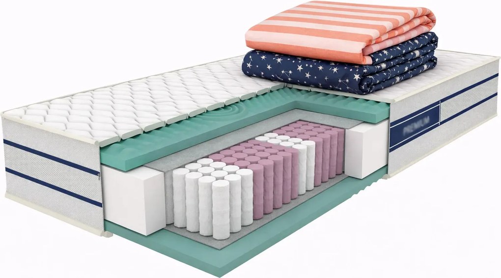 Piankowo-kieszeniowy materac sypialniany opti-med 90x200 K8-H52