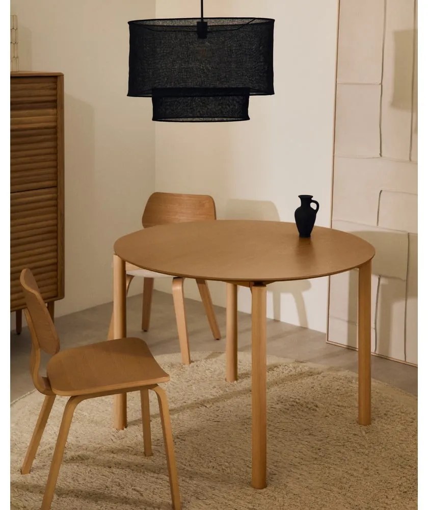 Okrągły stół w dekorze jesionu ø 110 cm Indara – Kave Home