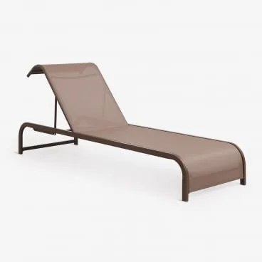 Leżak Regulowany Ze Stali Marietta Chocolate - Sklum