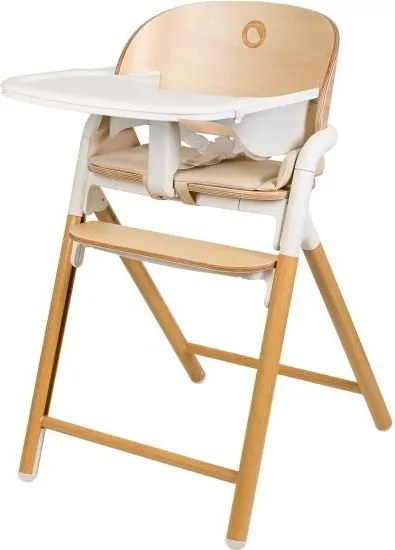Lionelo - Dziecięce krzesełko do karmienia 3w1 CELIA Białe Naturalne Drewno