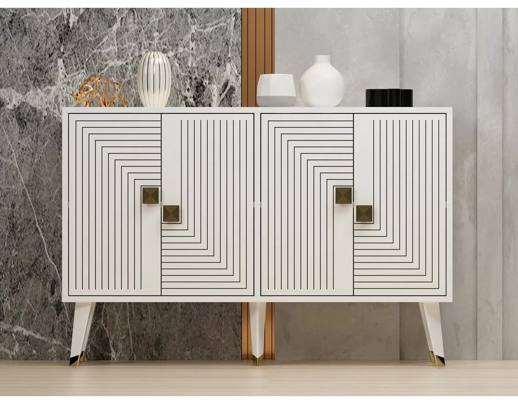 Szafka Ahart White and Gold