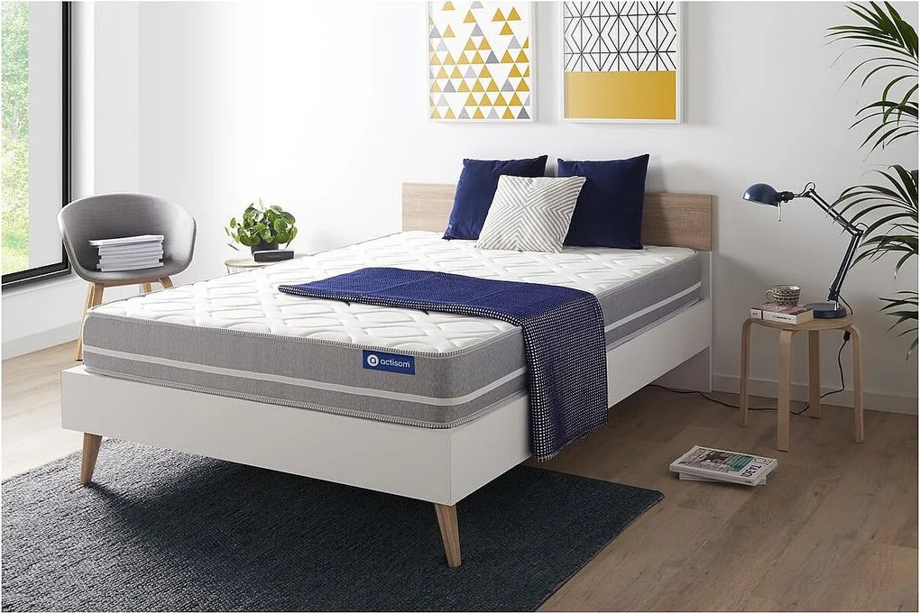 Materac Actilatex touch 200x200cm, Grubosc : 20 cm, Lateks i pianka z pamiecia ksztaltu, Zrównowazony, 3 strefy komfortu