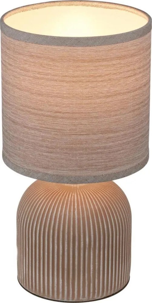 Brilo - Lampka stołowa INO 1xE14/10W/230V brązowa