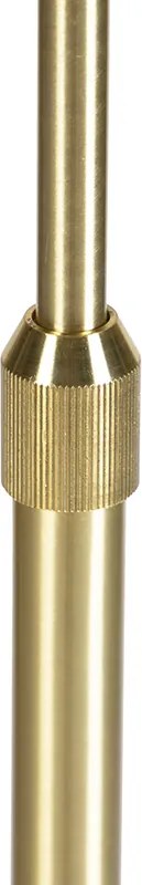 Lampa stojąca złota/mosiężna z czerwonym aksamitnym kloszem 40/40 cm - Parte