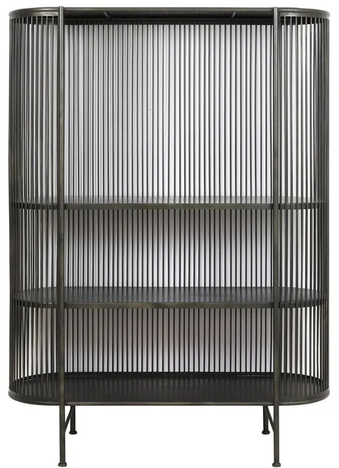 Czarna metalowa wysoka komoda 119x161 cm Yinthe – Light &amp; Living