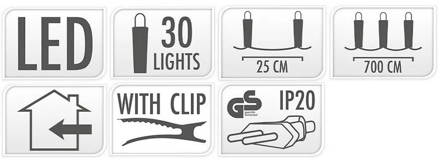 Lampki LED Candle Lights, 30 LED