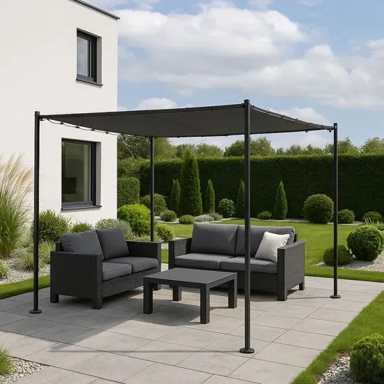 Czarna altana ogrodowa  A5-H41