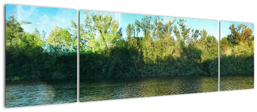 Obraz - jezioro (170x50 cm)