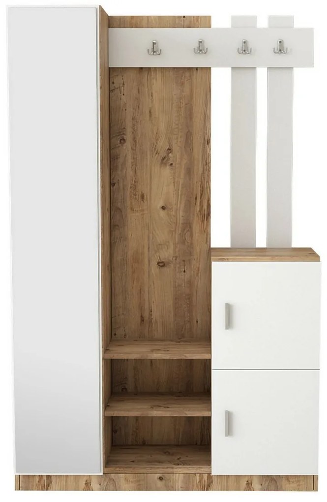 Zestaw do przedpokoju Dano White i Atlanitc Pine