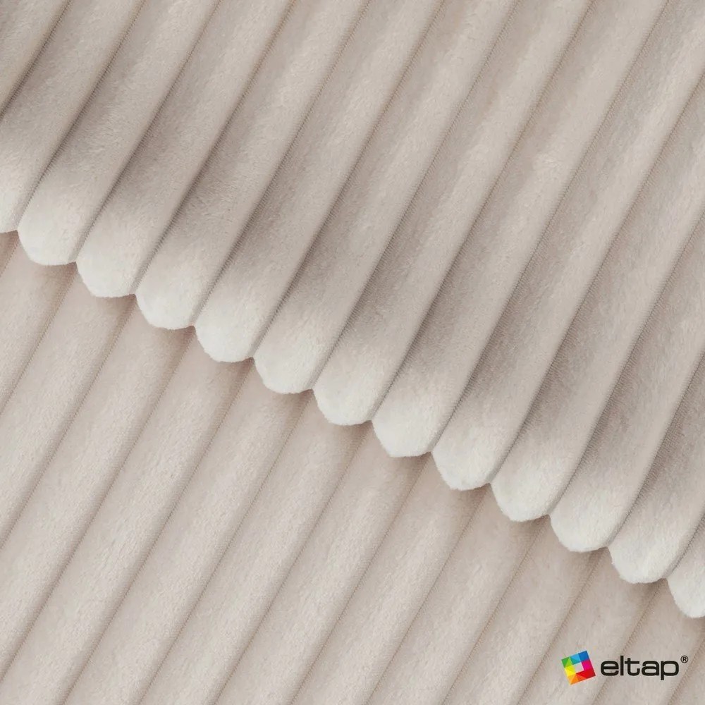 Beżowa sztruksowa rozkładana sofa 256 cm Cotonn – ELTAP