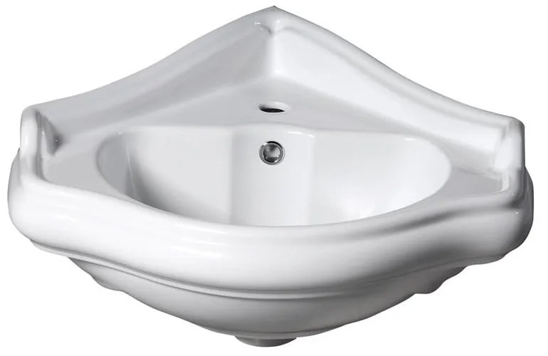 Biała ceramiczna umywalka 57,5x58 cm Retro – Sapho