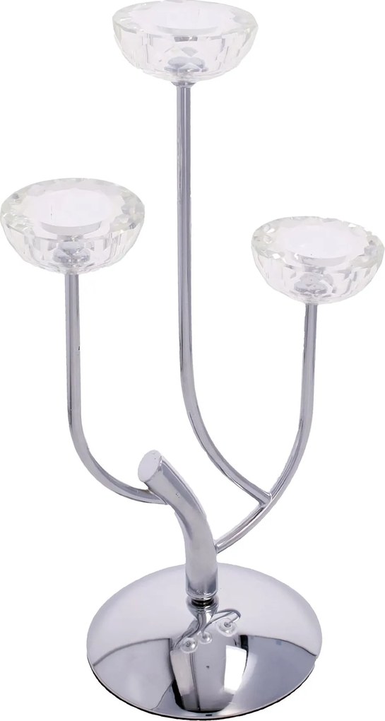 Świecznik Elisabeth silver wys. 44,5cm