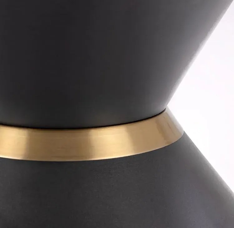 Ława kawowa w stylu glamour biały marmur + czarny - Nito 3X