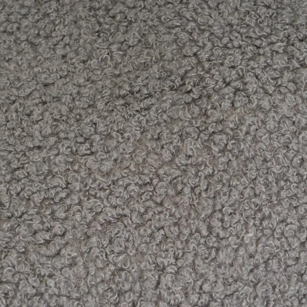 Szary koc z materiału sherpa 130x160 cm Sherpa Bouclé – Casa Selección