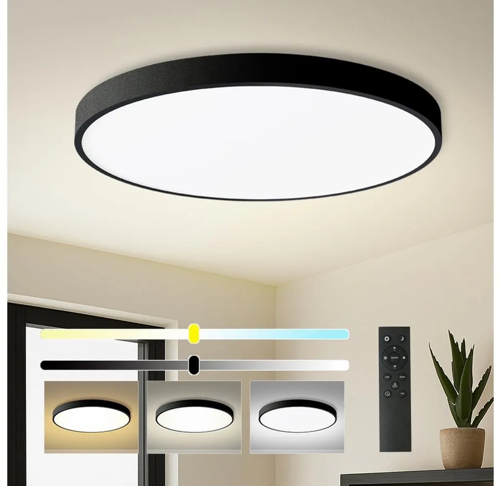 Brilagi- LED ściemnialne POOL SMART LED/128W/230V śr. 100 cm Wi-Fi Tuya czarny +pilot