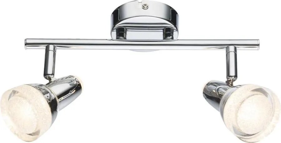Globo 56134-2 - LED spot ALASKA 2xLED/4W/230V chrom błyszczący