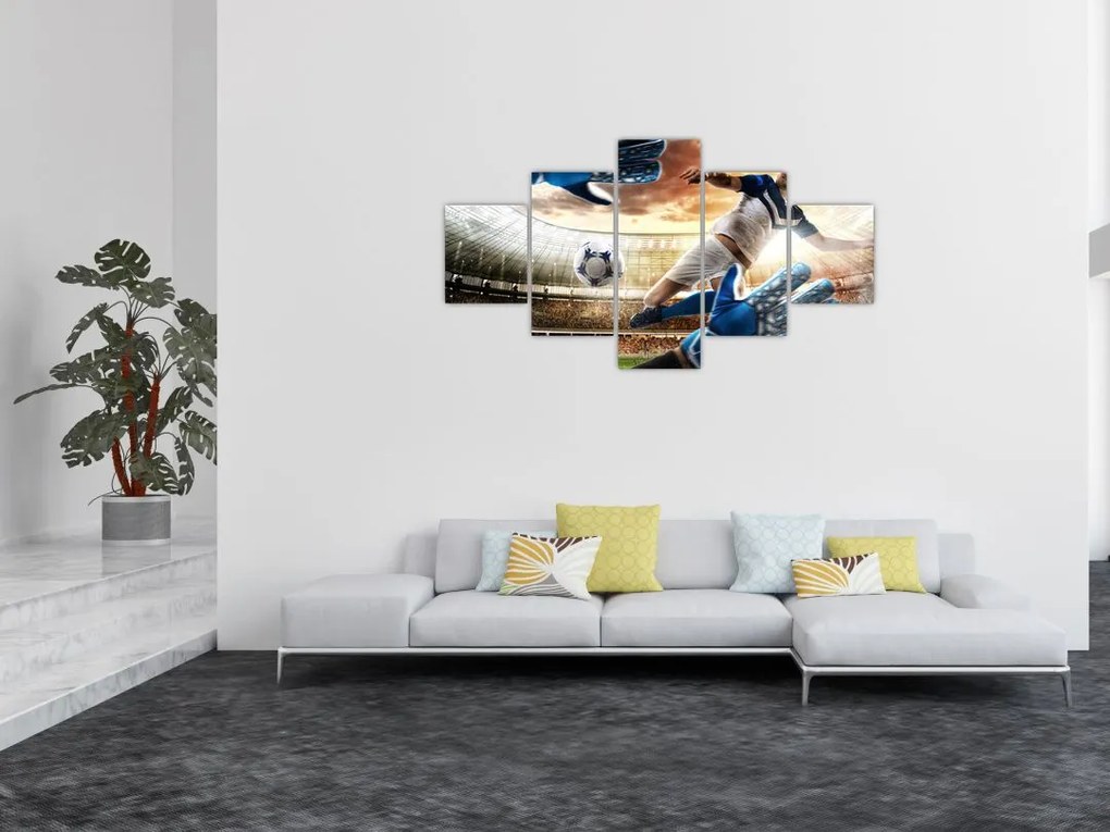Obraz - Piłkarz (125x70 cm)