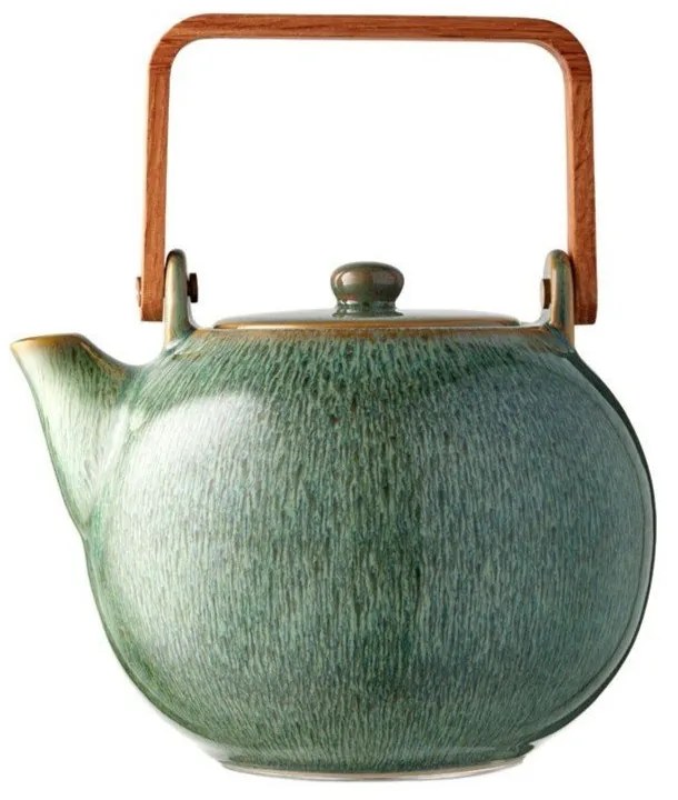 Zielony dzbanek do herbaty ceramiczny z sitkiem 1,2 l Gastro Green – Bitz