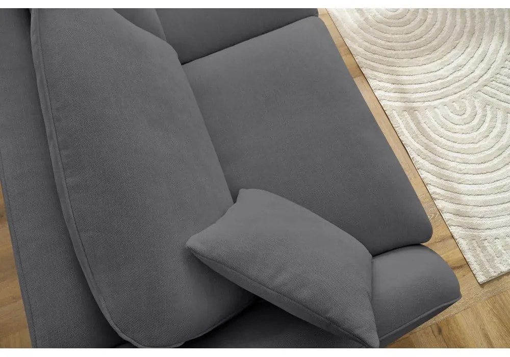Ciemnoszara rozkładana sofa 235 cm Cezanne – Bobochic Paris