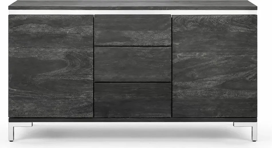 Komoda 160 cm Hiral z litego drewna sheesham z 3 szufladami